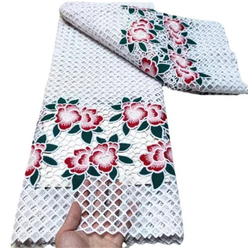 5 Yards Soft Neat Embroidered Guipure Lace Elegant African Cupion Cord Fabric luxurious touch Cloth Nigerian Occasional Wear
5 Yards Soft Neat Embroidered Guipure Lace Elegant African Cupion Cord Fabric luxurious touch Cloth Nigerian Occasional Wear