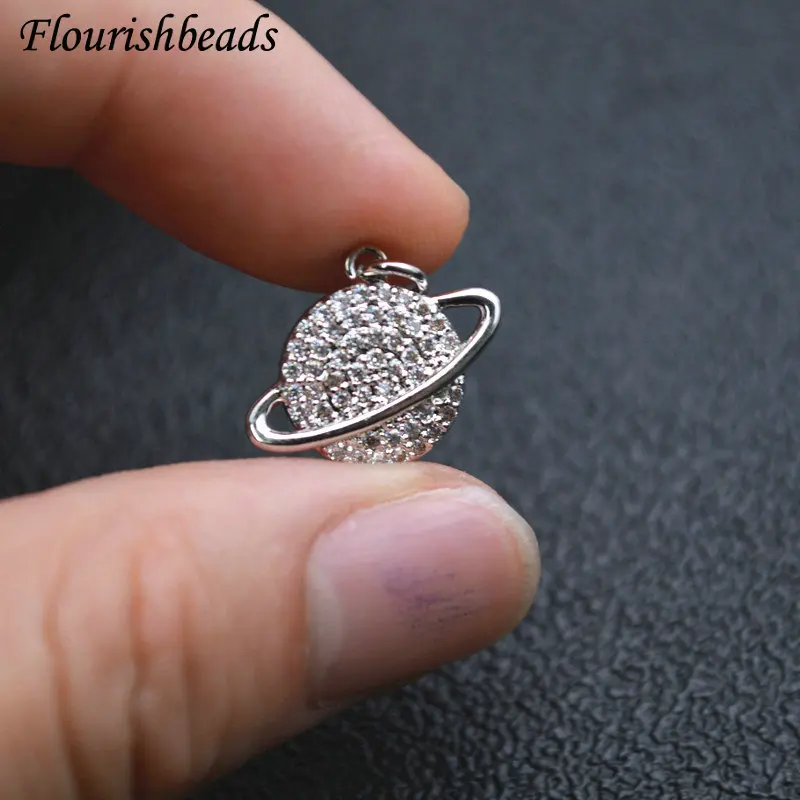 Cool Mini Planet Shape Pave CZ Zircon Beads Metal Pendant DIY Parts Jewelry Makings Chic Accessories for Necklace Choker 20pc
Cool Mini Planet Shape Pave CZ Zircon Beads Metal Pendant DIY Parts Jewelry Makings Chic Accessories for Necklace Choker 20pc