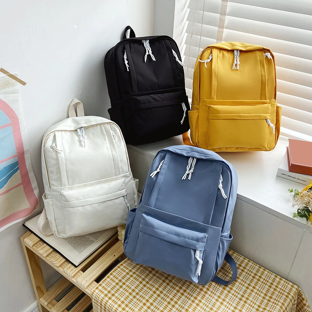 Женские вместительные рюкзаки в стиле преппи, нейлоновые однотонные школьные ранцы на ремне, портфели на молнии для студенток
Женские вместительные рюкзаки в стиле преппи, нейлоновые однотонные школьные ранцы на ремне, портфели на молнии для студенток