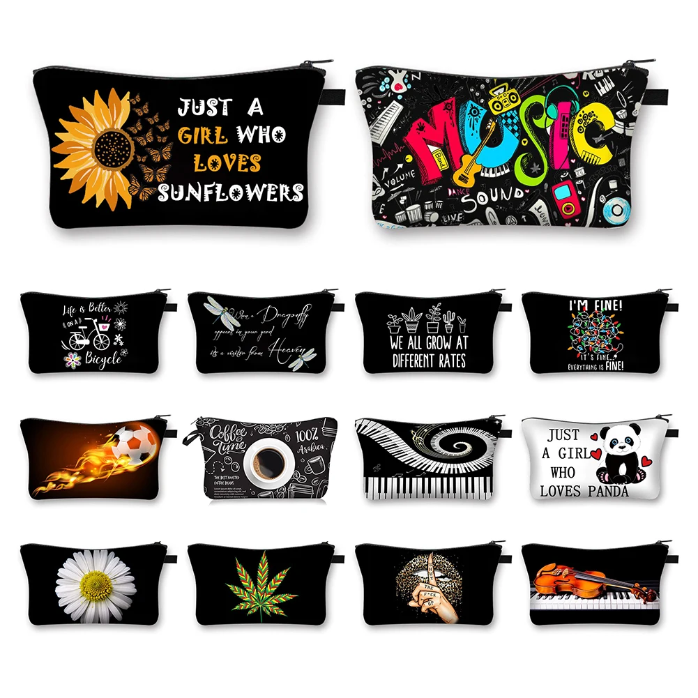 Fashion Cosmetic Bag Creative Cartoon Pattern Zipper Storage Bag Polyester Mini Toiletry Pouch Travel Portable Packet
Fashion Cosmetic Bag Creative Cartoon Pattern Zipper Storage Bag Polyester Mini Toiletry Pouch Travel Portable Packet