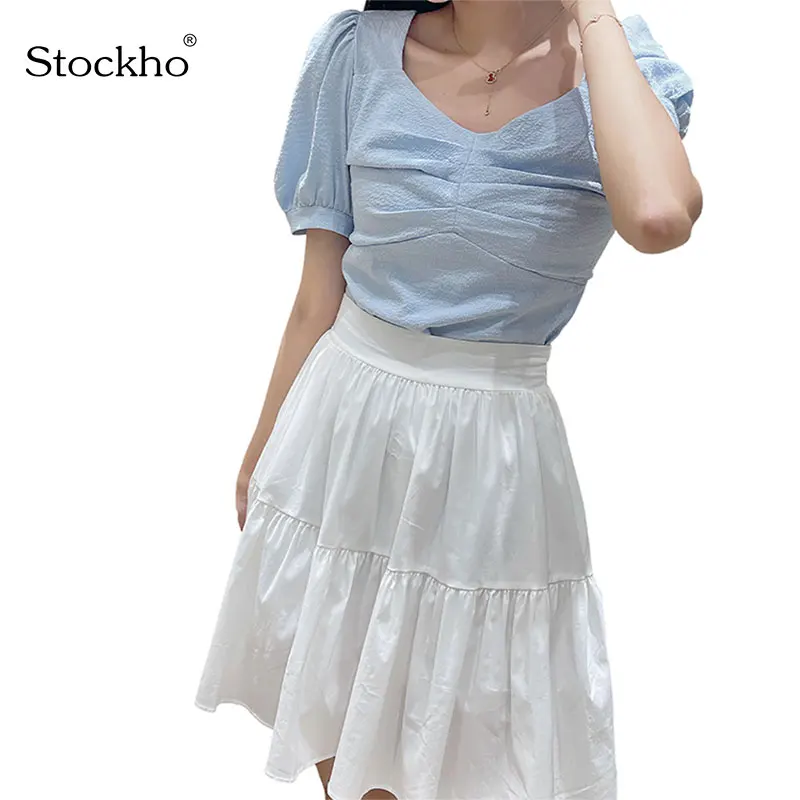 Women's Summer Chiffon Short Sleeve Shirt 2021 Fashion Floral Fluffy Short T-Shirt Square Collar Top Women Lantern Sleeve Shirt
Women's Summer Chiffon Short Sleeve Shirt 2021 Fashion Floral Fluffy Short T-Shirt Square Collar Top Women Lantern Sleeve Shirt