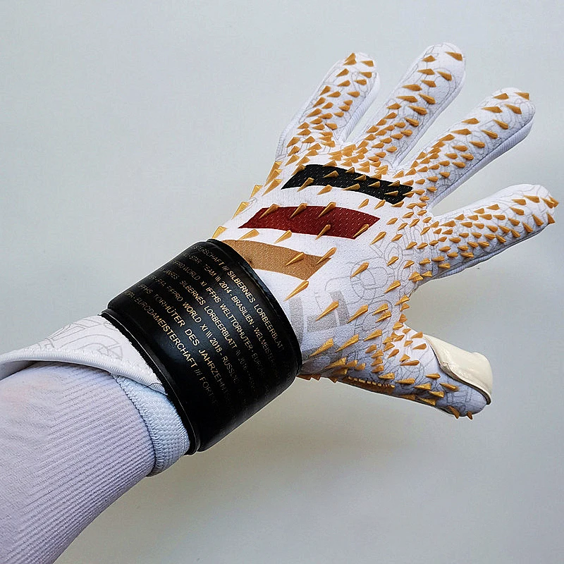 

Thickened Latex Gloves Goalkeeper Professional Soccer Goalkeeper Gloves Non-Slip Goalie Glove Football Training Luva De Goleiro