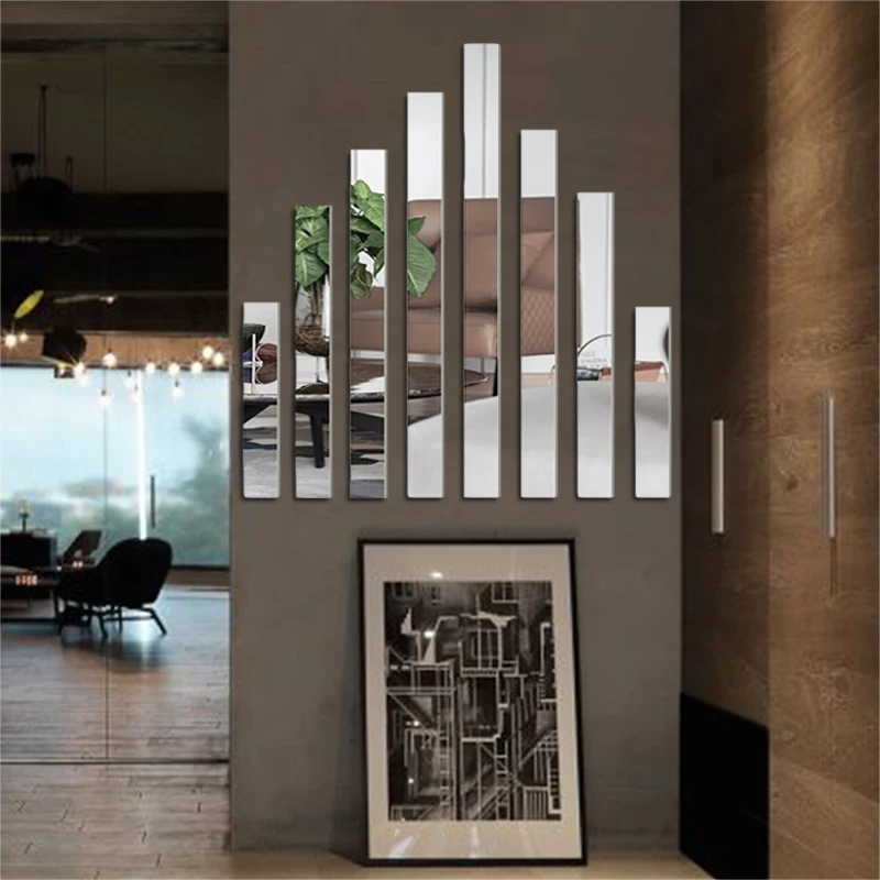 20Pcs Waist lines Acrylic 3d Mirror Wall Stickers Living room Simple lines sticker for Bedroom Geometry Rectangle Home decor
20Pcs Waist lines Acrylic 3d Mirror Wall Stickers Living room Simple lines sticker for Bedroom Geometry Rectangle Home decor