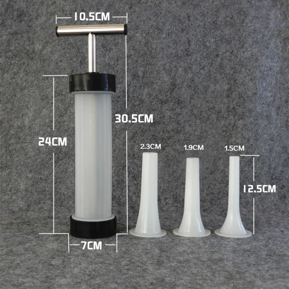 Ручная нажимная машина для колбасы колбасный шприц трубка инструмент наполнения