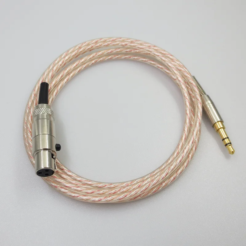 Crystal Copper Silver Plated Earphone Upgrade Cable for Q701 K702 K712 141 K271 K272 K240 High Quality HIFI Stereo Sound
Crystal Copper Silver Plated Earphone Upgrade Cable for Q701 K702 K712 141 K271 K272 K240 High Quality HIFI Stereo Sound