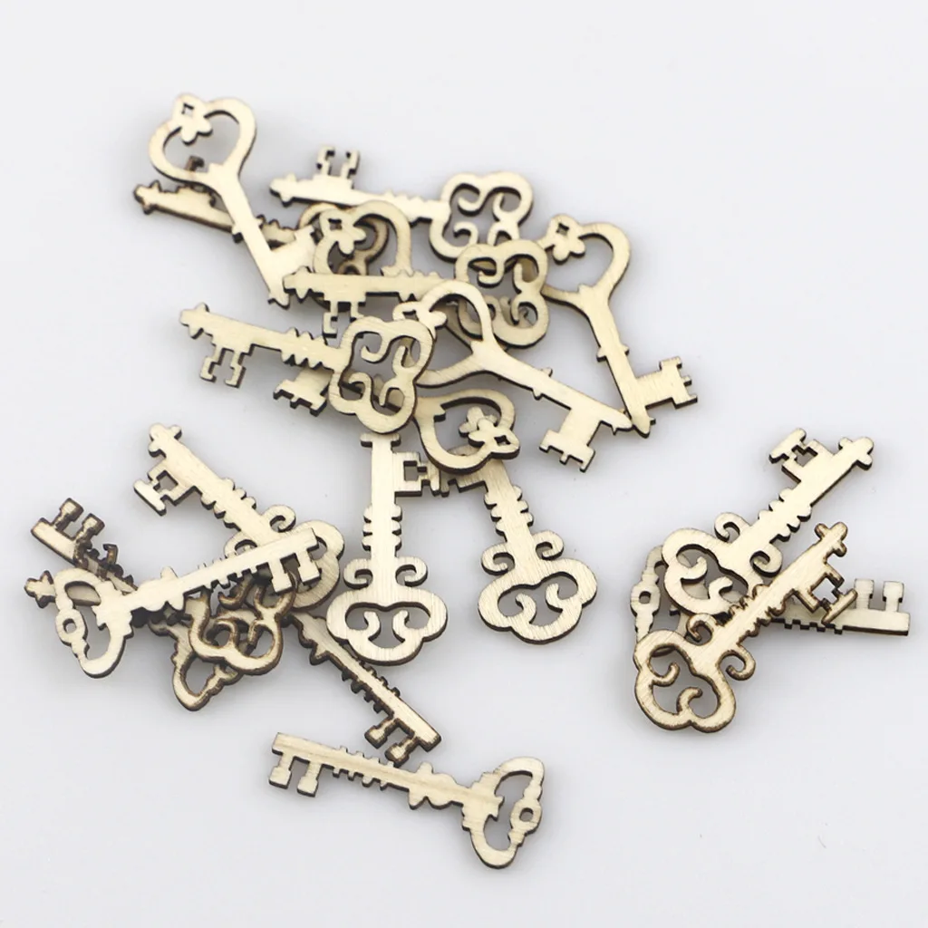 40pcs Wood Key Crafts Embellishments MDF Wooden Cutouts Flatback Scrapbooking for Cardmaking Wedding Decoration
40pcs Wood Key Crafts Embellishments MDF Wooden Cutouts Flatback Scrapbooking for Cardmaking Wedding Decoration