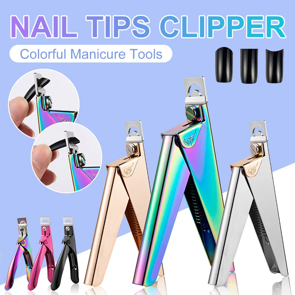 Stainless Steel Nail Clipper U-Shaped False Nail Tips Edge Cutters Colorful Manicure Tools Nail Tips Clipper Nail Art Tools
Stainless Steel Nail Clipper U-Shaped False Nail Tips Edge Cutters Colorful Manicure Tools Nail Tips Clipper Nail Art Tools