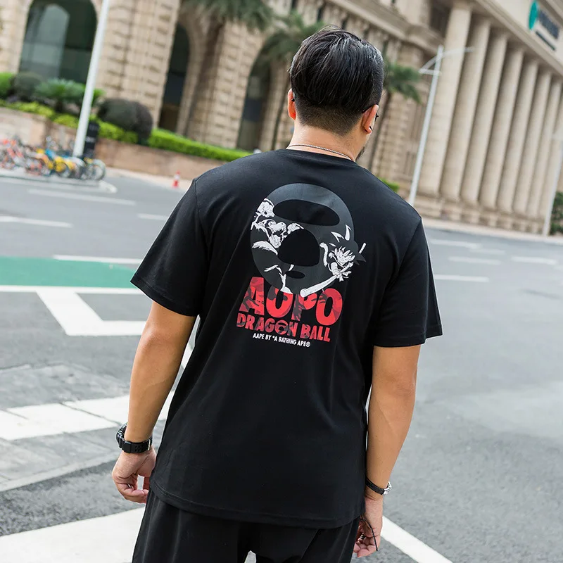 Summer trendy fat large cotton short sleeve T-shirt loose fat T-shirt plus extra large men's half sleeve
Summer trendy fat large cotton short sleeve T-shirt loose fat T-shirt plus extra large men's half sleeve