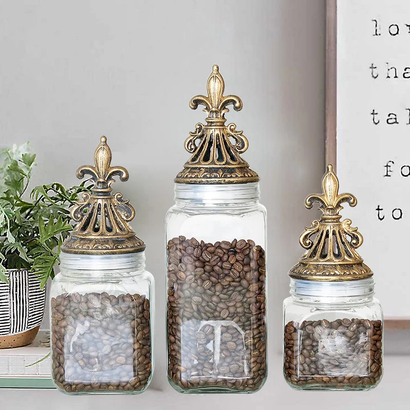 European Kitchen Storage Jar Food Seasoning Gold Anti Dust Home Creative Bottles Transparent Saklama Kab Kichen Storage GTJ50
European Kitchen Storage Jar Food Seasoning Gold Anti Dust Home Creative Bottles Transparent Saklama Kab Kichen Storage GTJ50