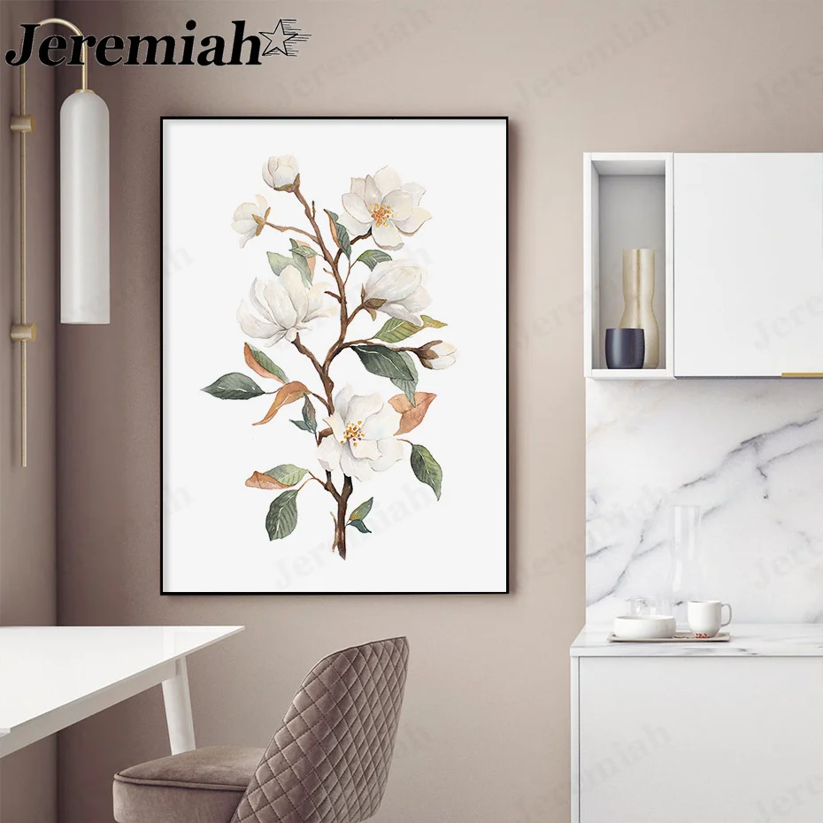 Modern Floral Canvas Poster Blooming White Magnolia Painting Wall Art Modern Poster Aesthetic Room Decoration
Modern Floral Canvas Poster Blooming White Magnolia Painting Wall Art Modern Poster Aesthetic Room Decoration