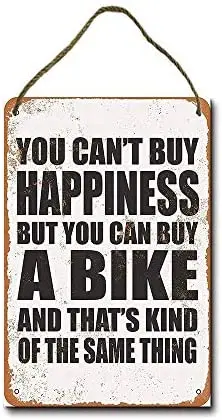 Metal Sign 8 x 12 inch You Cant Buy Happiness But You Can Buy a Bike Wall Decor Hanging Sign
Metal Sign 8 x 12 inch You Cant Buy Happiness But You Can Buy a Bike Wall Decor Hanging Sign