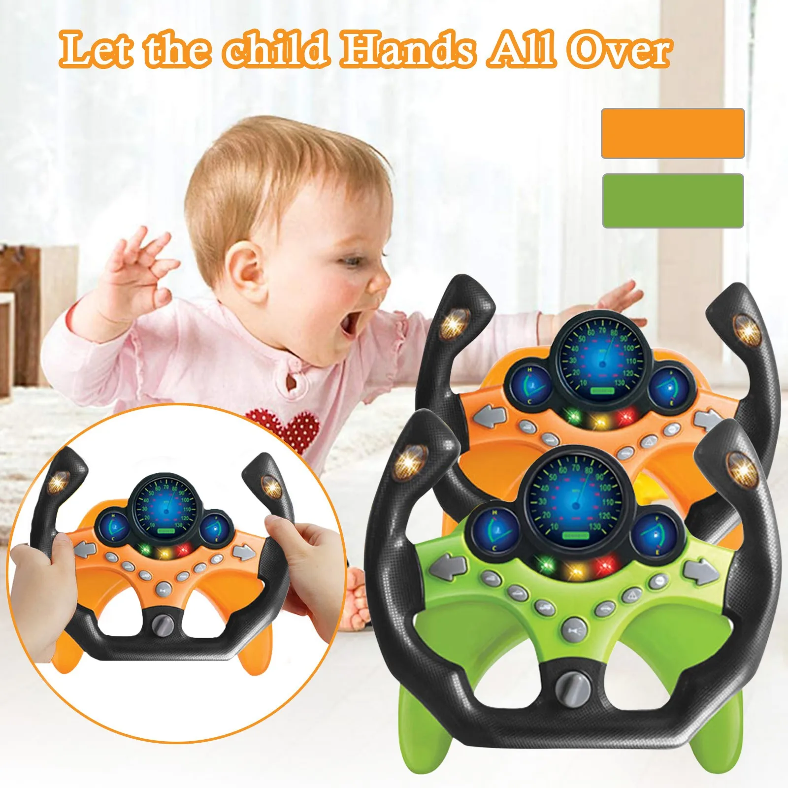Simulation Co-Pilot Steering Wheel Music Simulation Driving Special Childrens Early Education Educational Entertainment Toy Game
Simulation Co-Pilot Steering Wheel Music Simulation Driving Special Childrens Early Education Educational Entertainment Toy Game