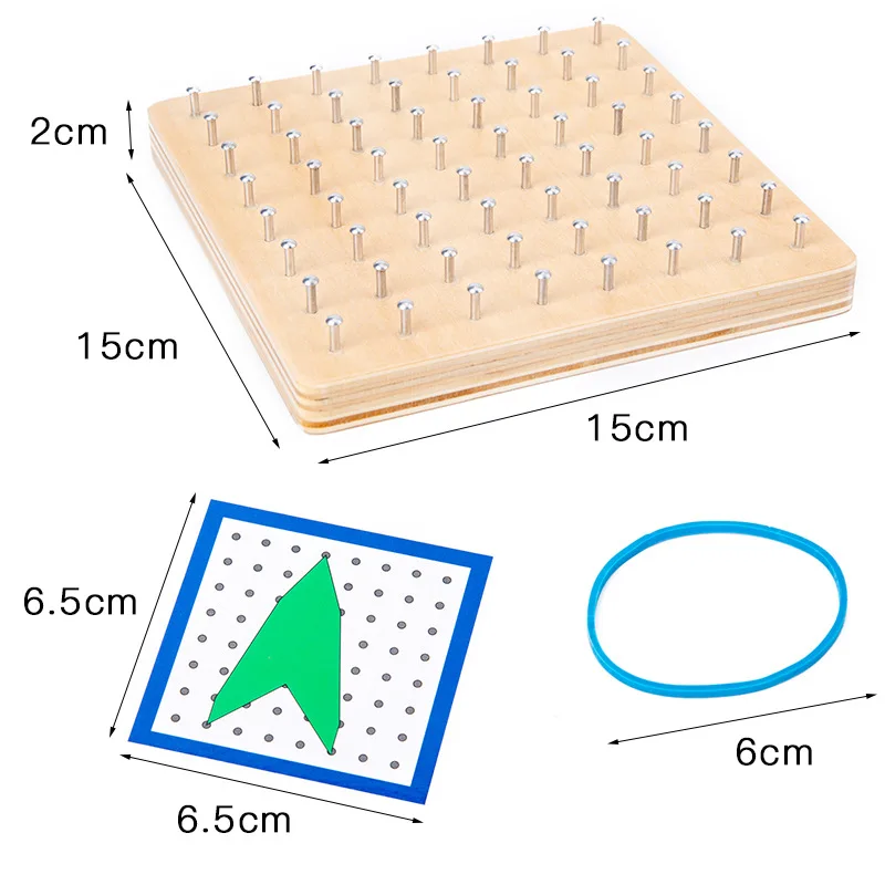Geometric Nail Board for Student Teaching Space Educational Toys with Cards Creative Graphics Kindergarten Early Education
Geometric Nail Board for Student Teaching Space Educational Toys with Cards Creative Graphics Kindergarten Early Education