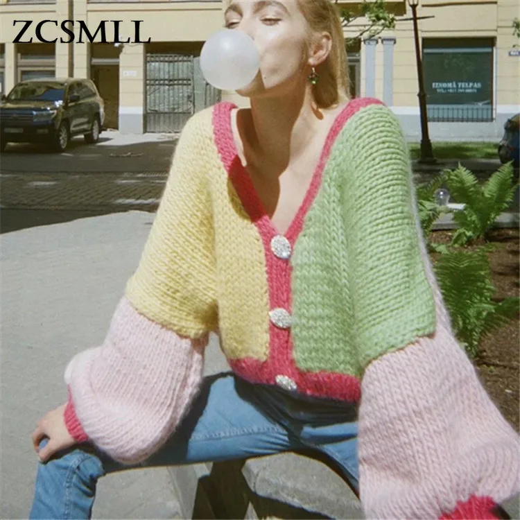 ZCSMLL 2022 осень-зима новый модный универсальный кардиган с V-образным вырезом в стиле пэчворк цветной вязаный свитер с длинным рукавом свободн...
ZCSMLL 2022 осень-зима новый модный универсальный кардиган с V-образным вырезом в стиле пэчворк цветной вязаный свитер с длинным рукавом свободн...