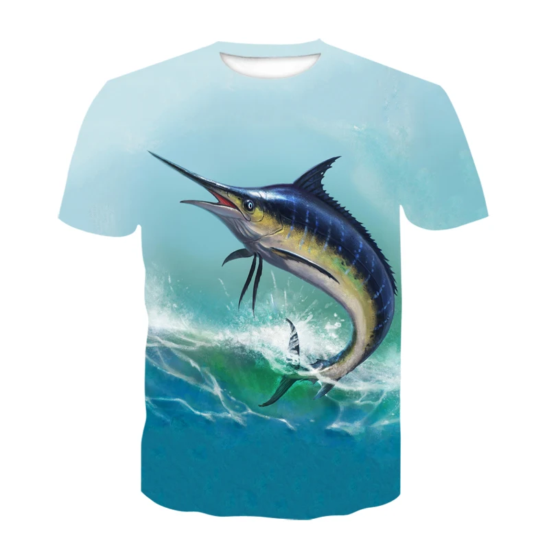Fashionable Men's Tropical Ocean Shirt 3d Cartoon Fish Print T-shirt Fashion Casual Loose Short Sleeve Plus Size T-shirt
Fashionable Men's Tropical Ocean Shirt 3d Cartoon Fish Print T-shirt Fashion Casual Loose Short Sleeve Plus Size T-shirt