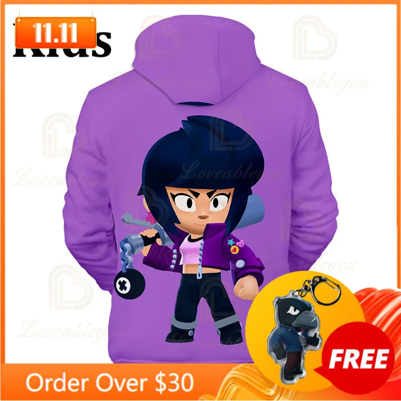 Spike Wanted 6 To 19 Years Kids Leon Sweatshirt Shooting Game Shelly 3D Hoodie Boys Girls Brawings Cartoon Tops Teen Clothes
Spike Wanted 6 To 19 Years Kids Leon Sweatshirt Shooting Game Shelly 3D Hoodie Boys Girls Brawings Cartoon Tops Teen Clothes