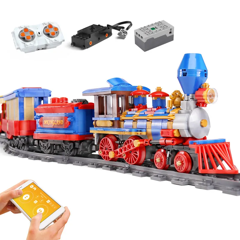 Mould King 12004 High-Tech Remote Control Train Model City Train Rail Building Blocks Bricks Gifts Toys for Children Boys Girls
Mould King 12004 High-Tech Remote Control Train Model City Train Rail Building Blocks Bricks Gifts Toys for Children Boys Girls