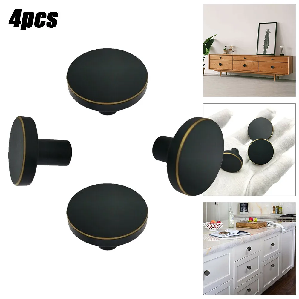 4Pcs Solid Brass Cabinet Drawer Knob Pull Black Cupboard Wardrobe Door Handle American Modern Furniture Accessories
4Pcs Solid Brass Cabinet Drawer Knob Pull Black Cupboard Wardrobe Door Handle American Modern Furniture Accessories