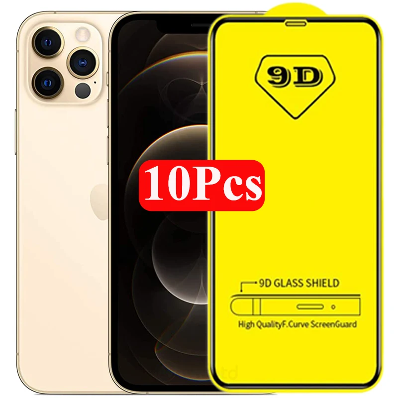 9D 10Pcs Tempered Glass For iPhone 11 12 Mini Pro Max Screen Protector For iPhone 13 Pro X Xr Xs Max 7 8 6 Plus SE 2020 Cover
9D 10Pcs Tempered Glass For iPhone 11 12 Mini Pro Max Screen Protector For iPhone 13 Pro X Xr Xs Max 7 8 6 Plus SE 2020 Cover
