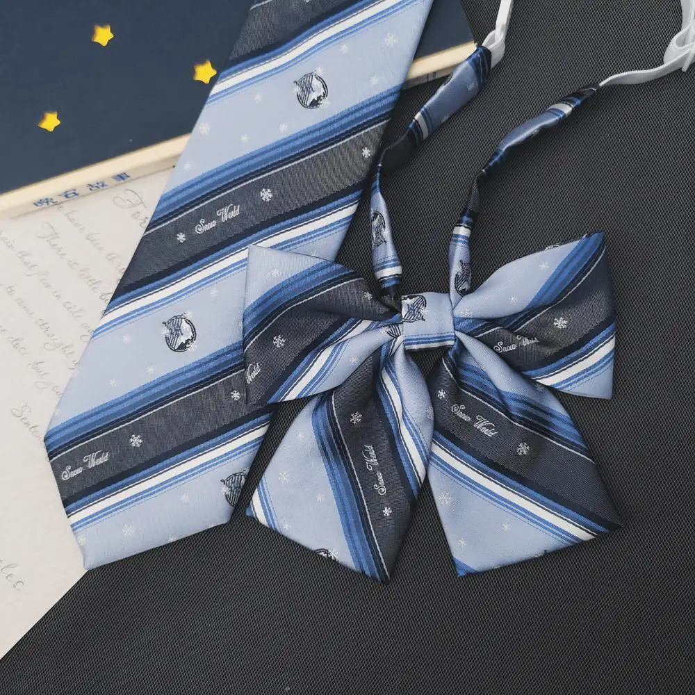 2021 Elegant DK Tie Unisex Snowflake Printing Exquisite Workmanship Snowflake Printing Japanese Style Uniform Tie for Party
2021 Elegant DK Tie Unisex Snowflake Printing Exquisite Workmanship Snowflake Printing Japanese Style Uniform Tie for Party