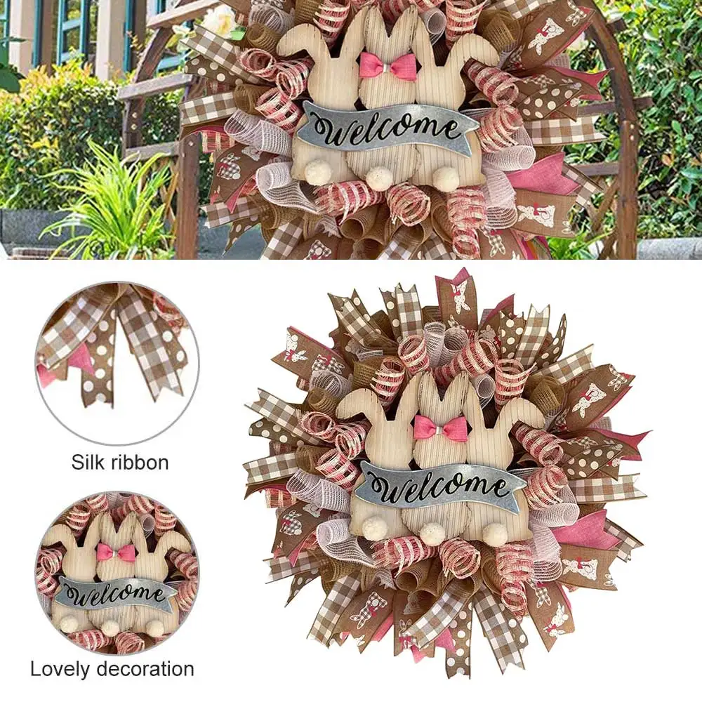 1pcs Easter Rabbit Wreath Decor With Easter Cross Garland Cartoon Rabbit Shape Wreath Cartoon Bunny Home Decor Ornaments
1pcs Easter Rabbit Wreath Decor With Easter Cross Garland Cartoon Rabbit Shape Wreath Cartoon Bunny Home Decor Ornaments