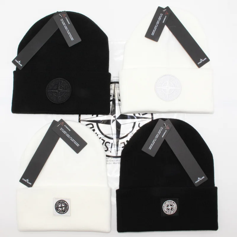 Embroidered Stone Knitted Hat Double Roll Cold Hat Wool Hat Warm Hat Men's and Women's Fashion Black and White Style Item Type
Embroidered Stone Knitted Hat Double Roll Cold Hat Wool Hat Warm Hat Men's and Women's Fashion Black and White Style Item Type