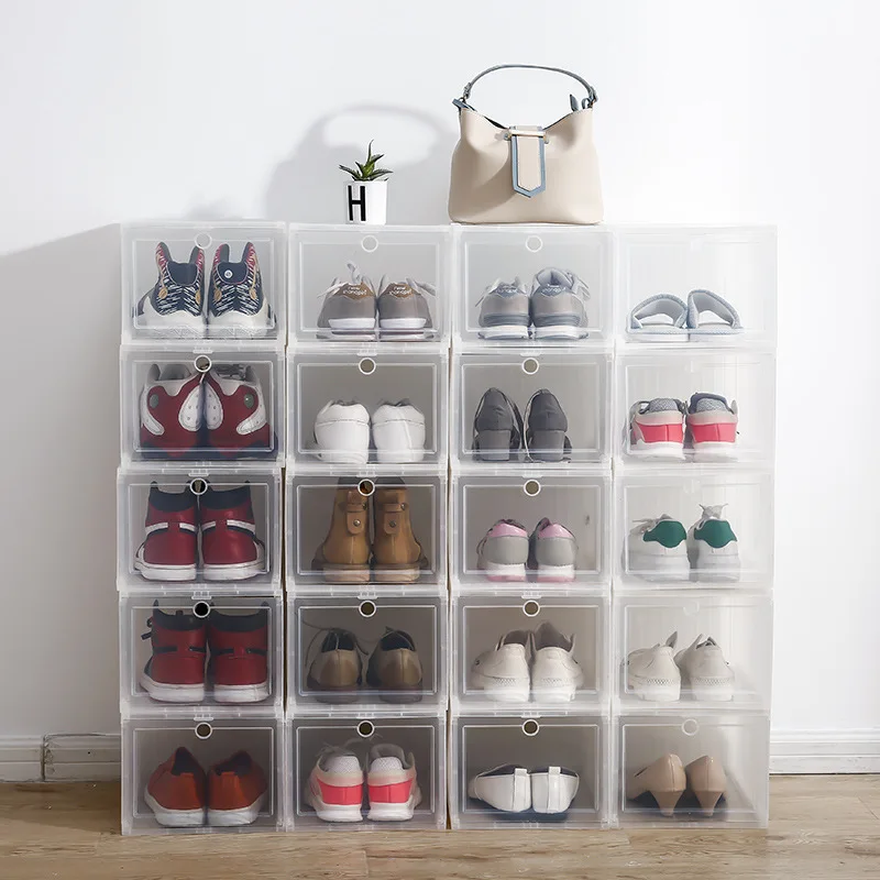 Stackable Shoes Storage Box Sustainable Sneaker Plastic Box Closet Cosmetic Load Organizer Finishing Miscellaneous Case Saving
Stackable Shoes Storage Box Sustainable Sneaker Plastic Box Closet Cosmetic Load Organizer Finishing Miscellaneous Case Saving