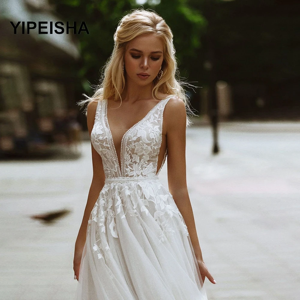 Boho вееѬнее плае Deep V-Neck Appliques Lace A-Line Tulle Cocktail Gown Beach Simple Prom Dress
Boho вееѬнее плае Deep V-Neck Appliques Lace A-Line Tulle Cocktail Gown Beach Simple Prom Dress