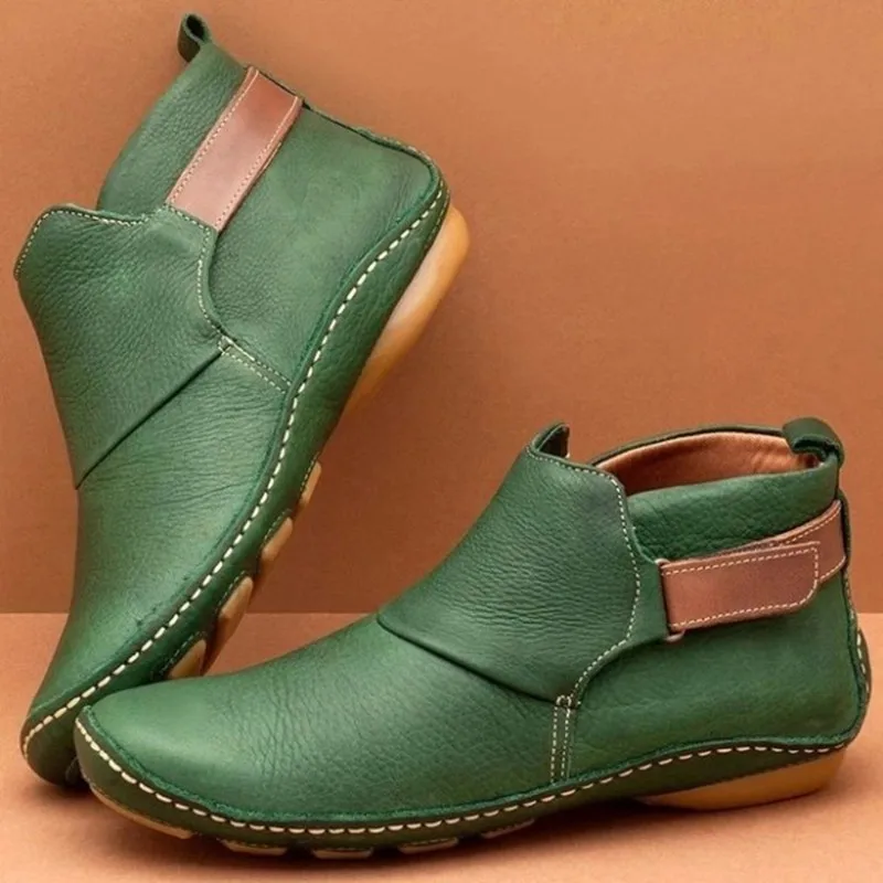 Women's PU Leather Ankle Boots Women Cross Strap Vintage Woman Shoes Short Plush Punk Boots Flat Ladies Retro Botas Mujer
Women's PU Leather Ankle Boots Women Cross Strap Vintage Woman Shoes Short Plush Punk Boots Flat Ladies Retro Botas Mujer