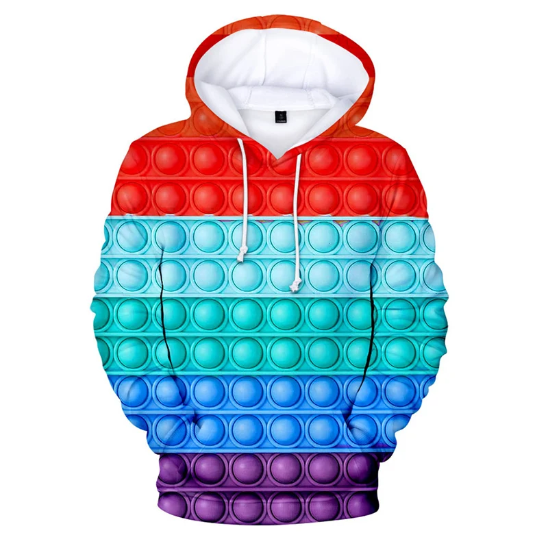 Children POP Fidget Hoodie Sweatshirts for Boys Girls 3D Cartoon Popper Bubble Adult Oversize Pullover Streetwear ClothesXXY118
Children POP Fidget Hoodie Sweatshirts for Boys Girls 3D Cartoon Popper Bubble Adult Oversize Pullover Streetwear ClothesXXY118