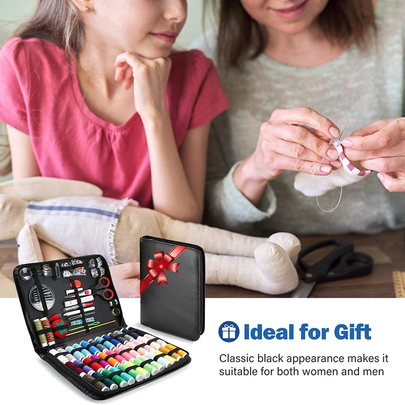 183Pcs Sewing Box Multi-function Travel Sewing Kit Stitch Needle Thread Storage Bag Fabric Craft Sewing Set Mom Christmas Gifts 
183Pcs Sewing Box Multi-function Travel Sewing Kit Stitch Needle Thread Storage Bag Fabric Craft Sewing Set Mom Christmas Gifts