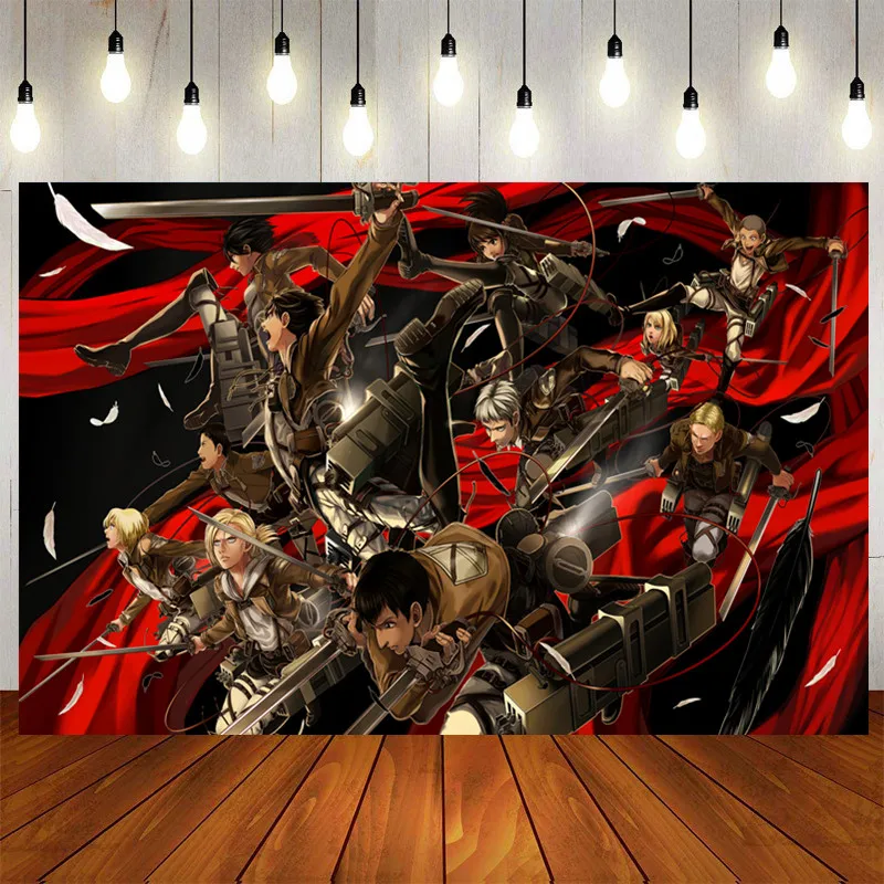 Attack On Titan Theme Customizable Birthday Decoration Photo Shootings Photography Backgrounds Vinyl Cloth Baby Shower Backdrops 
Attack On Titan Theme Customizable Birthday Decoration Photo Shootings Photography Backgrounds Vinyl Cloth Baby Shower Backdrops