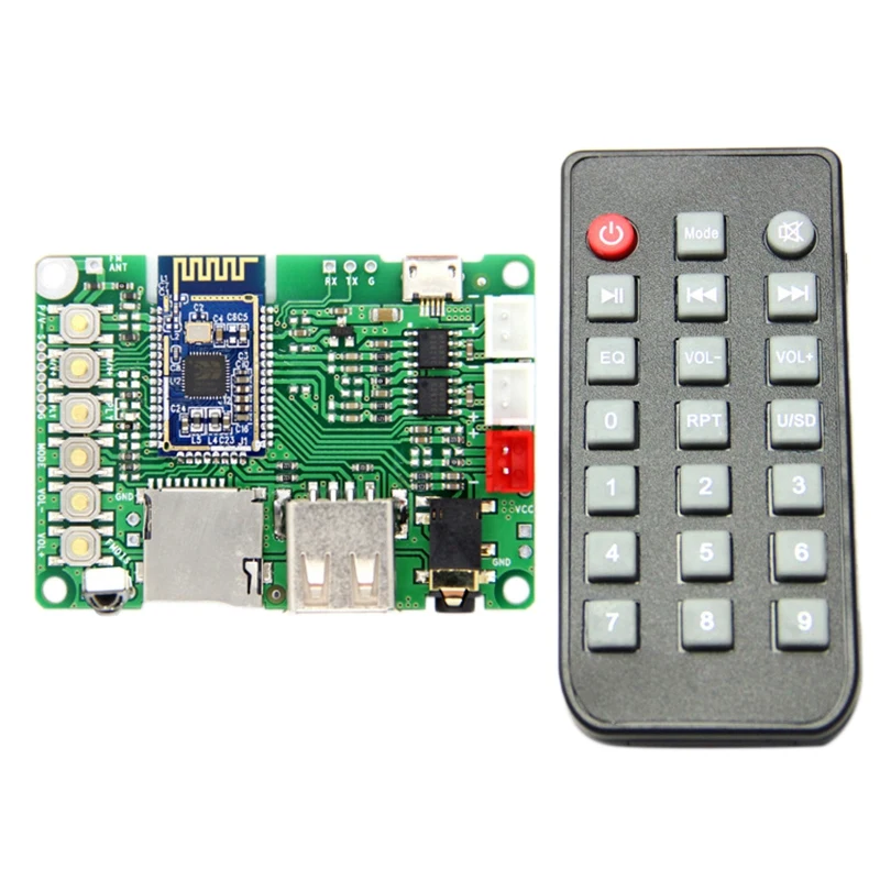 BK3266 Bluetooth 5.0 модуль усилителя мощности, стерео модуль TX RX, вход AUX, поддержка U-диска, TF-карты, IR, машина с мягким переключателем
BK3266 Bluetooth 5.0 модуль усилителя мощности, стерео модуль TX RX, вход AUX, поддержка U-диска, TF-карты, IR, машина с мягким переключателем