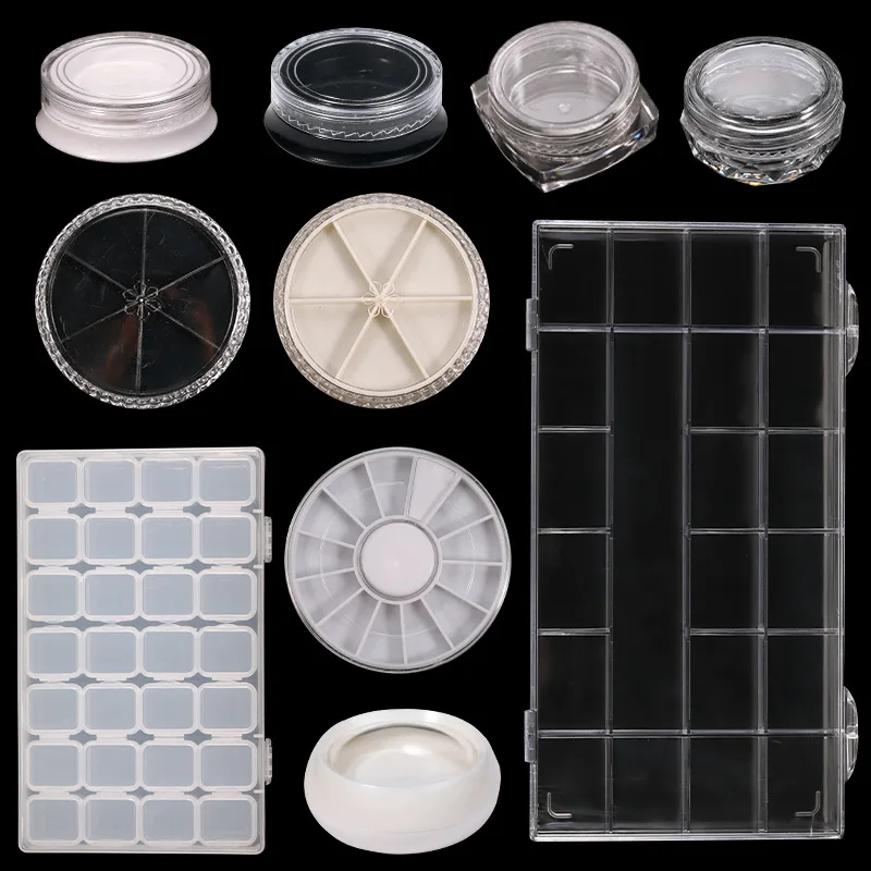 Nail Art 5pcs Transparent Rhinestone Bead Storage Box Round Bar Box Acrylic DIY Jewelry Accessories Tool Compartment Container
Nail Art 5pcs Transparent Rhinestone Bead Storage Box Round Bar Box Acrylic DIY Jewelry Accessories Tool Compartment Container