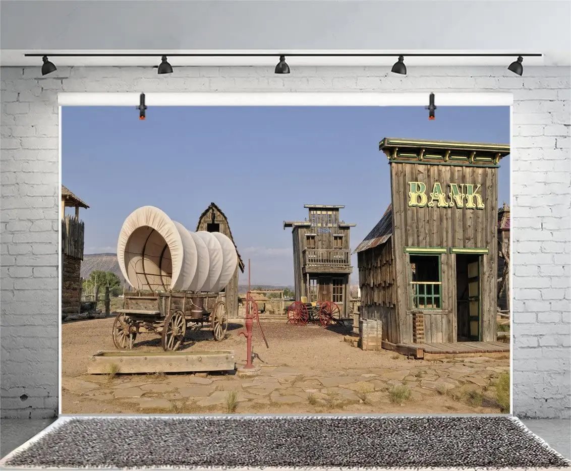 Wild West Backdrop For Photography Wood Bank Wagon Carriage Background Retro Town Cowboy Boy Kids Photo Booth Vinyl Studio Props
Wild West Backdrop For Photography Wood Bank Wagon Carriage Background Retro Town Cowboy Boy Kids Photo Booth Vinyl Studio Props