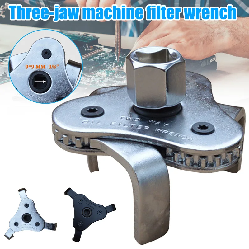 Two Way Oil Filter Wrench Drive 3-Jaw Remover 45-100mm Repair Tool For Car Trucks Multitool Hand Tools In Stock
Two Way Oil Filter Wrench Drive 3-Jaw Remover 45-100mm Repair Tool For Car Trucks Multitool Hand Tools In Stock