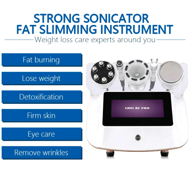 Non Surgical Liposuction Best Result 5 In 1 Skin Care Facial Ultrasound Fat Slimming Vacuum Beauty Equipment Machine Au-61B
Non Surgical Liposuction Best Result 5 In 1 Skin Care Facial Ultrasound Fat Slimming Vacuum Beauty Equipment Machine Au-61B