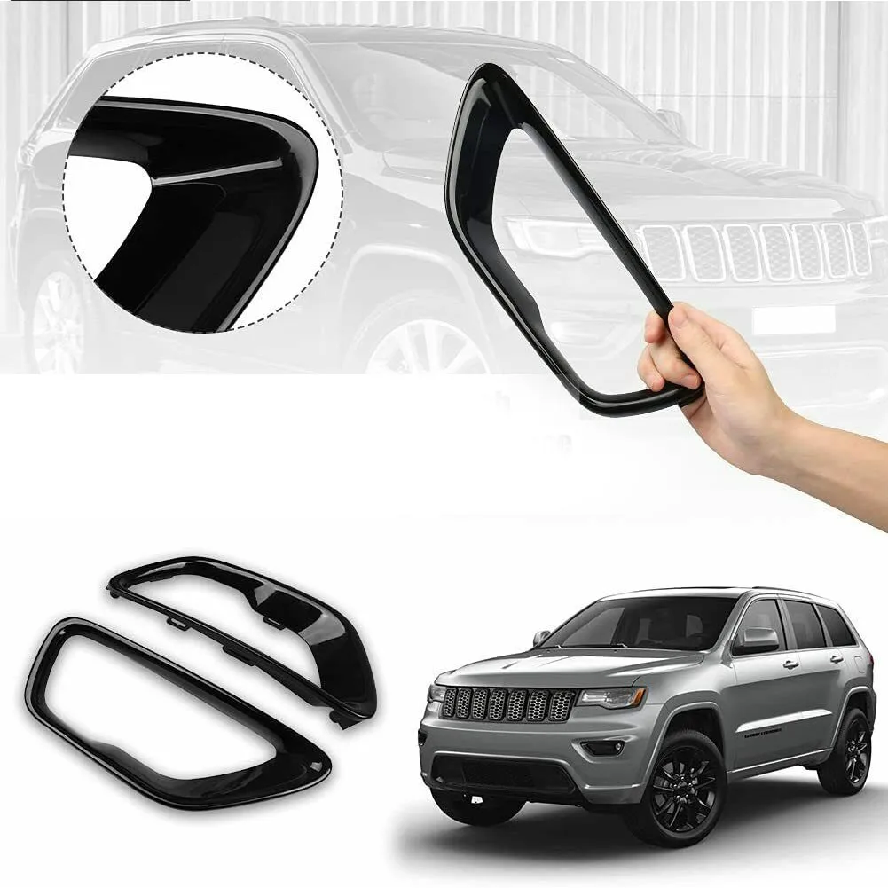 2pcs Black Front Fog Light Cover Fog Lamp Frame Cover Trim Accessories For Jeep Grand Cherokee 2017-2021 2019
2pcs Black Front Fog Light Cover Fog Lamp Frame Cover Trim Accessories For Jeep Grand Cherokee 2017-2021 2019