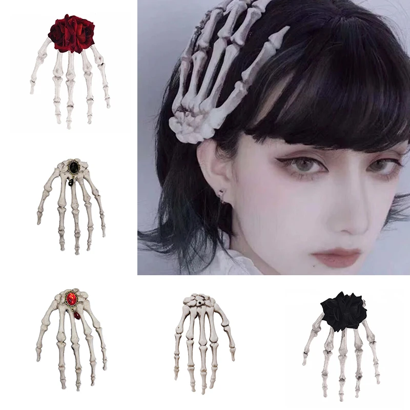 Halloween Skull Hand Shape Hair Clips Party Performance Horror Vampire Palm Headwear Cosplay Jewelry Hair Accessories
Halloween Skull Hand Shape Hair Clips Party Performance Horror Vampire Palm Headwear Cosplay Jewelry Hair Accessories