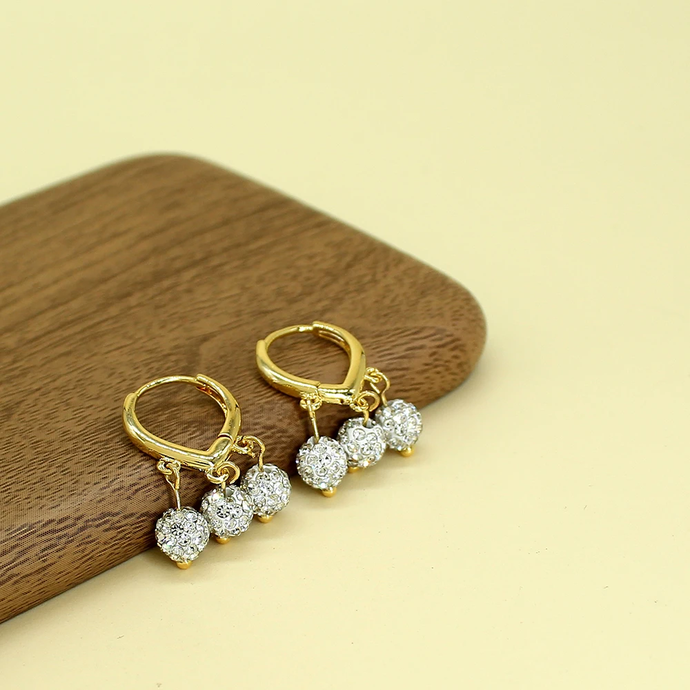 1 Pair Elegant Crystal Rhinestone Balls Drop Earrings for Women Trendy European Gold Color Plated Bride Jewelry Prevent Allergy
1 Pair Elegant Crystal Rhinestone Balls Drop Earrings for Women Trendy European Gold Color Plated Bride Jewelry Prevent Allergy