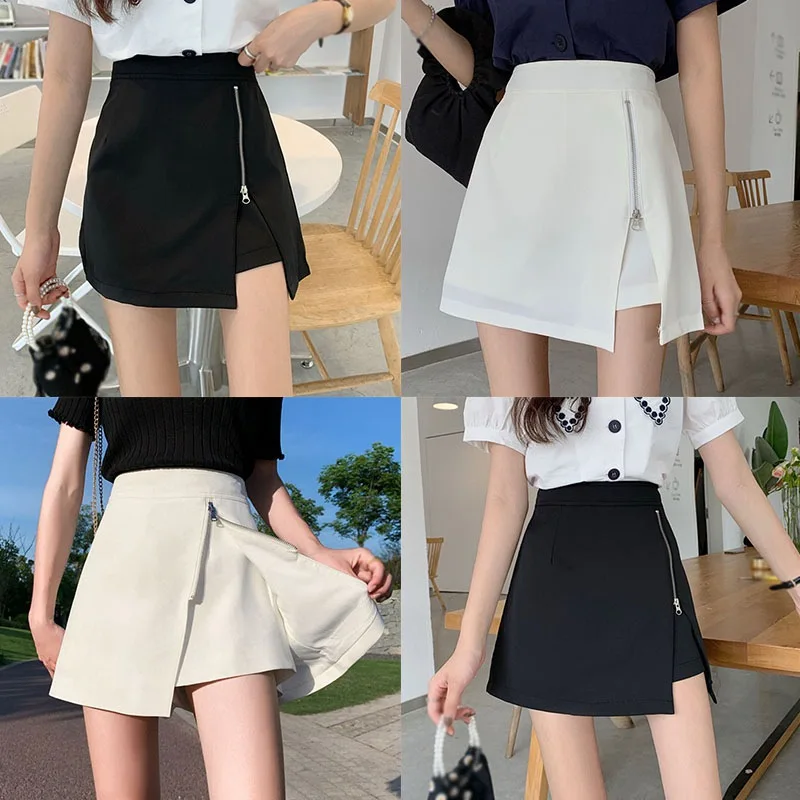 2020 New Arrival Fashion Irregular Slit Short Skirts Female Temperament High Waist Slimming Skirt
2020 New Arrival Fashion Irregular Slit Short Skirts Female Temperament High Waist Slimming Skirt