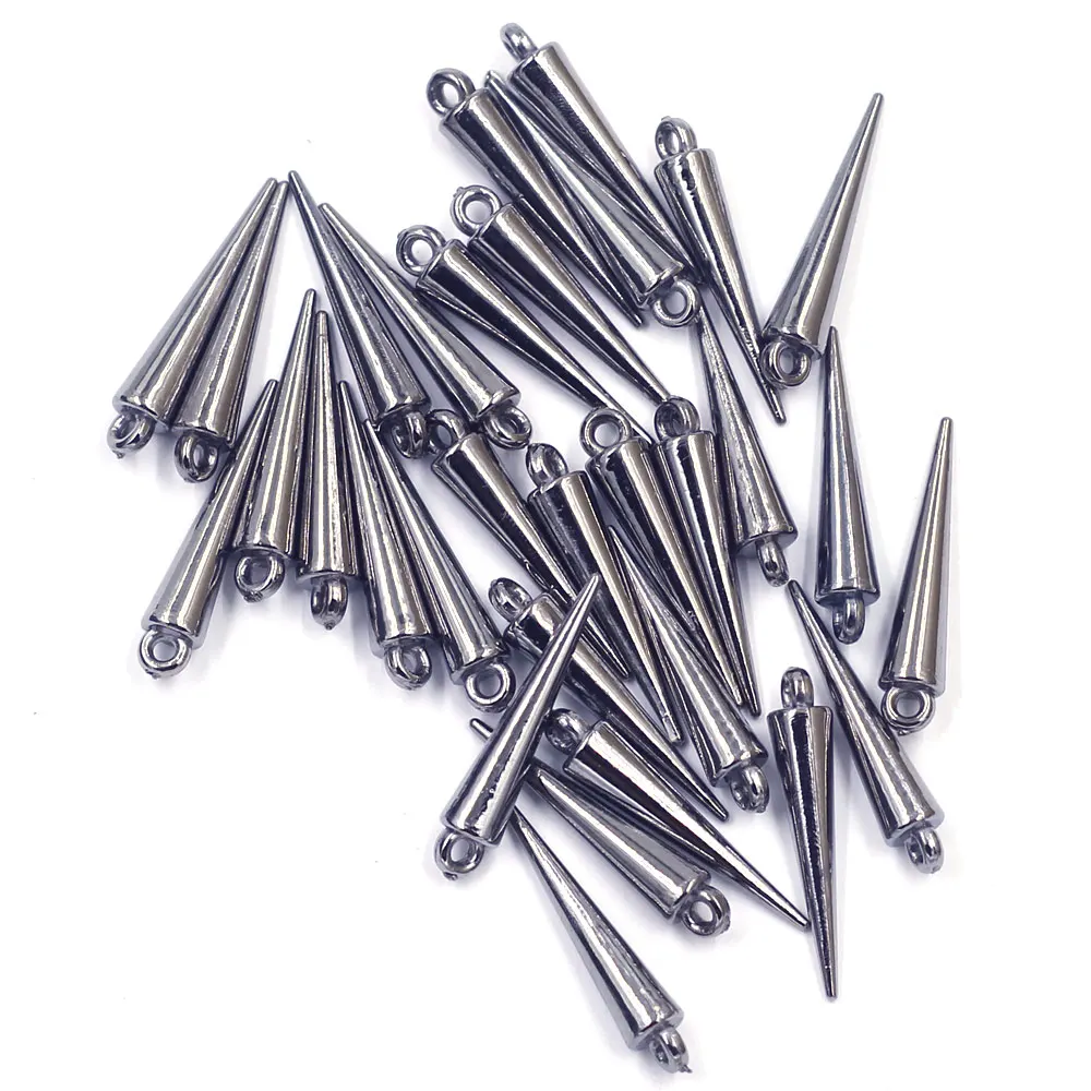 50Pcs Pendants Spike Tear Rivet Punk Studs Acrylic Cone Gunmetal For Earrings Jewelry DIY Making Findings Charms 23mm
50Pcs Pendants Spike Tear Rivet Punk Studs Acrylic Cone Gunmetal For Earrings Jewelry DIY Making Findings Charms 23mm