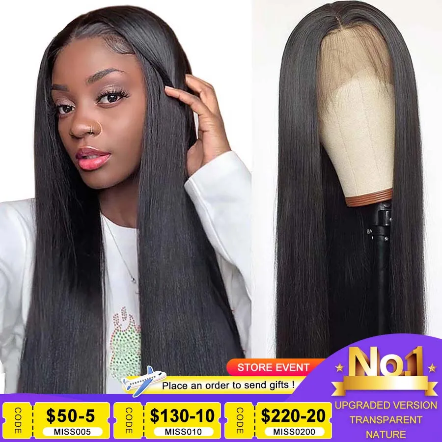 13x4 Straight Lace Front Human Hair Wigs PrePlucked Brazilian Remy Hair 180% For Black Women 5x5 HD Transparent Lace Closure Wig
13x4 Straight Lace Front Human Hair Wigs PrePlucked Brazilian Remy Hair 180% For Black Women 5x5 HD Transparent Lace Closure Wig