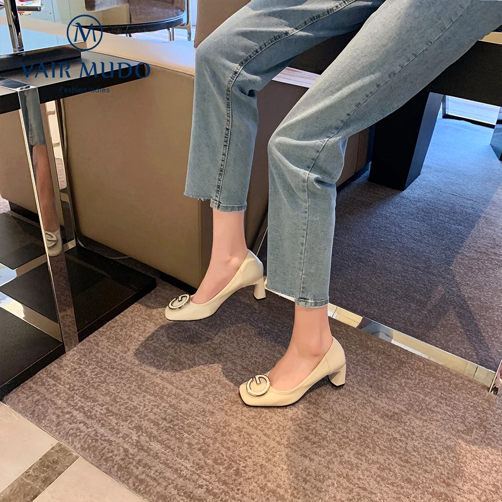 VAIR MUDO 2021Pumps Shoes Women Genuine Leather Spring Autumn Casual Round Toe Elegant Mary Janes White Black Thick Heels D82L
VAIR MUDO 2021Pumps Shoes Women Genuine Leather Spring Autumn Casual Round Toe Elegant Mary Janes White Black Thick Heels D82L