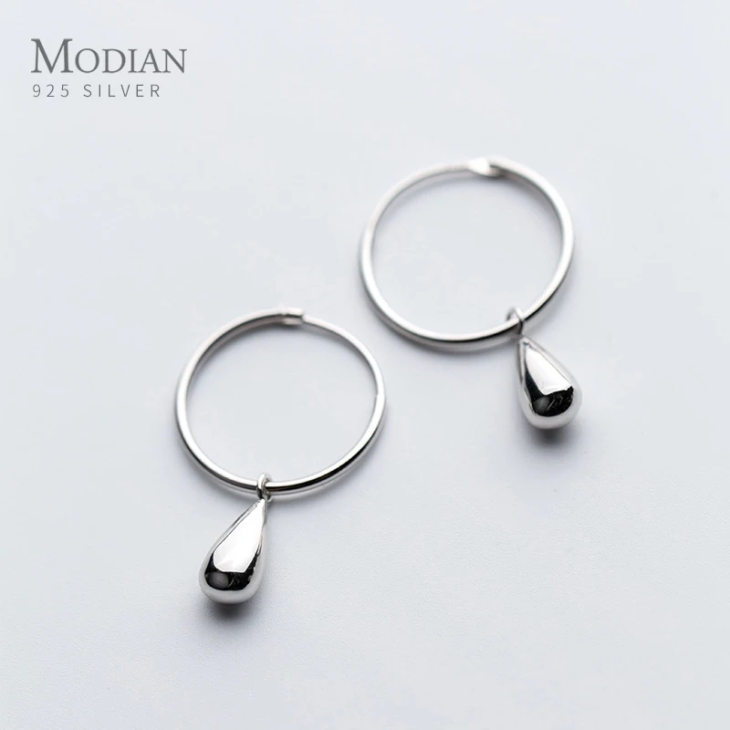 Modian Simple Water Drops Earrings for Women Genuine 925 Sterling Silver Geometric Dangle Earring Fashion Fine Jewelry Bijoux
Modian Simple Water Drops Earrings for Women Genuine 925 Sterling Silver Geometric Dangle Earring Fashion Fine Jewelry Bijoux