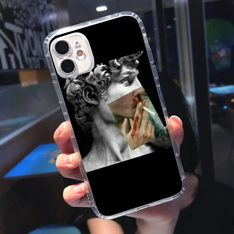 Mona Lisa Art David statue Phone Case Transparent soft For iphone 5 5s 5c se 6 6s 7 8 11 12 plus mini x xs xr pro max
Mona Lisa Art David statue Phone Case Transparent soft For iphone 5 5s 5c se 6 6s 7 8 11 12 plus mini x xs xr pro max
