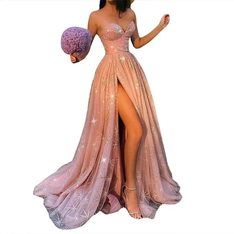 Evening Long Dress High-Split Mermaid Sleeveless Sexy Women Sequin Maxi Party Dress women Bodycon Backless Femme Vestidos
Evening Long Dress High-Split Mermaid Sleeveless Sexy Women Sequin Maxi Party Dress women Bodycon Backless Femme Vestidos