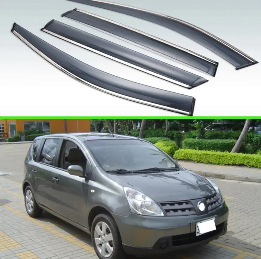 For Nissan Livina L10 2006 2007 2008 2009 2010 2011 2012 Plastic Exterior Visor Vent Shades Window Sun Rain Guard Deflector 4pcs
For Nissan Livina L10 2006 2007 2008 2009 2010 2011 2012 Plastic Exterior Visor Vent Shades Window Sun Rain Guard Deflector 4pcs