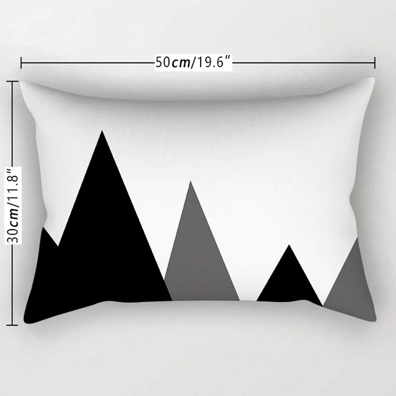 Black White Geometric Cushion Cover Home Decor Map Pillow Cover 30x50cm Case Smooth Pillowcase Safety Friendly Pillowslip
Black White Geometric Cushion Cover Home Decor Map Pillow Cover 30x50cm Case Smooth Pillowcase Safety Friendly Pillowslip