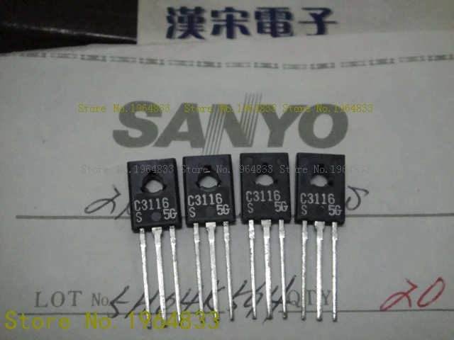 2SC3116 0.7A/160V TO-126
2SC3116 0.7A/160V TO-126